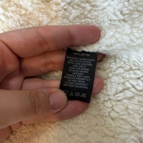 Nautica Vest Girls Size 12 Pink Gold Dotted Puffer Button Full Zip Sherpa Lined - Picture 5 of 10